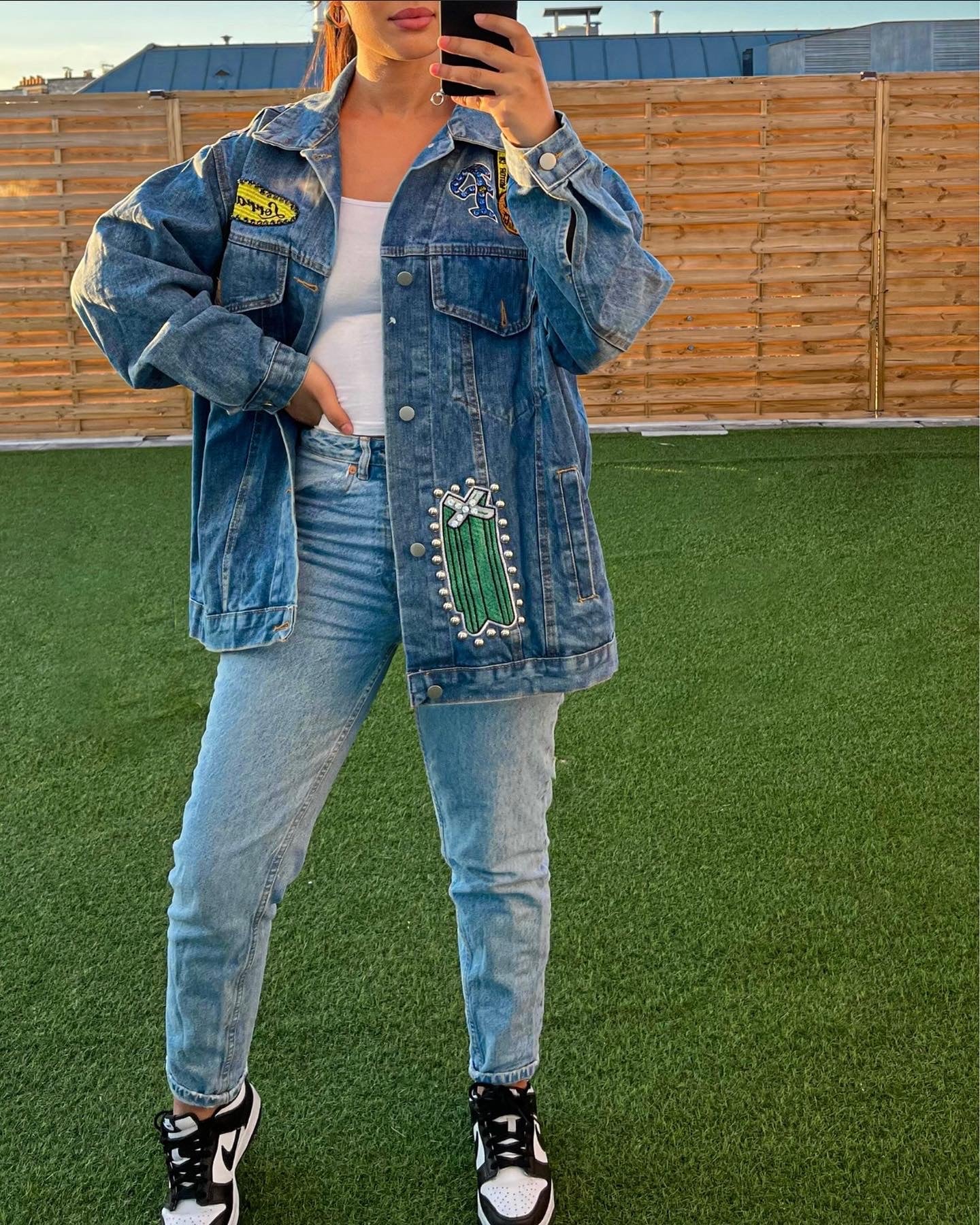 Veste en jean oversize